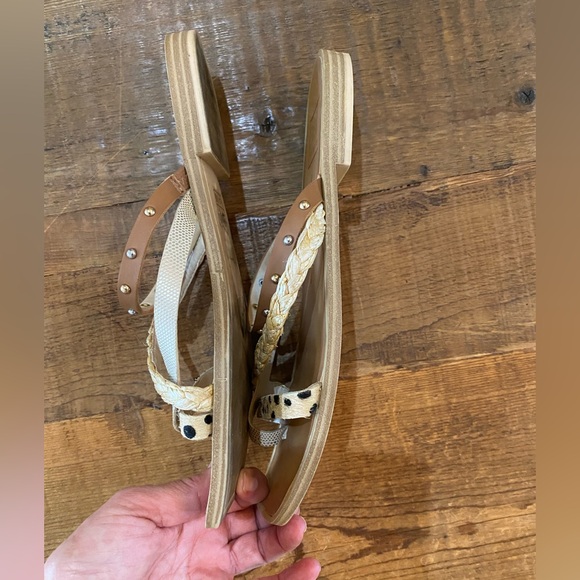 Dolce Vita Women's Tan, Cream and Leopard Sandals, Size 8.5 - Picture 4 of 12